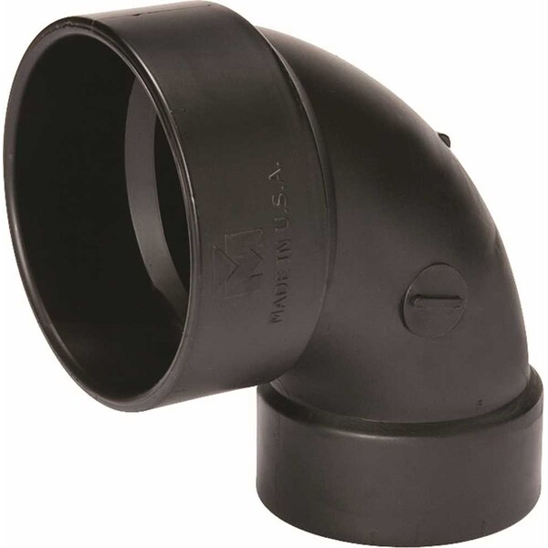 Nibco 4 in. x 3 in. ABS DWV 90-Degree Hub x Hub Closet Elbow C5807CLHD43 - main